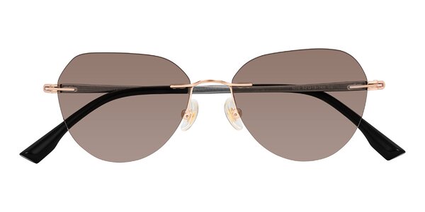Front of Noe in Rose Gold/Gray