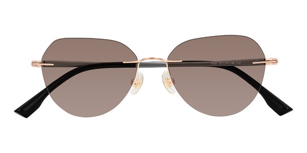 Front of Noe in Rose Gold/Gray