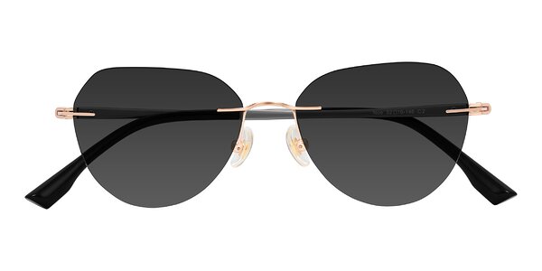 Front of Noe in Rose Gold/Gray