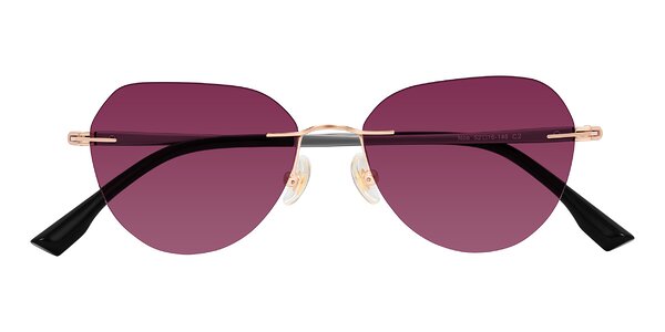 Front of Noe in Rose Gold/Gray