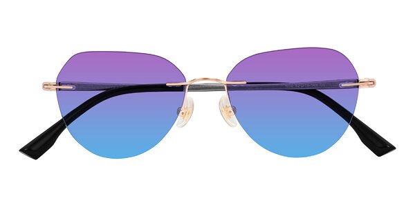 Front of Noe in Rose Gold/Gray