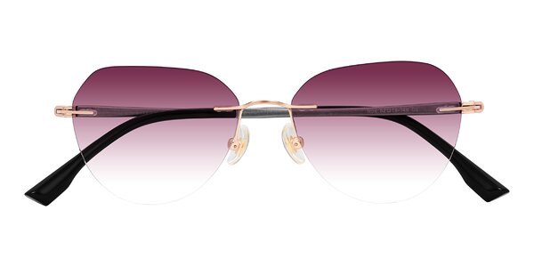 Front of Noe in Rose Gold/Gray