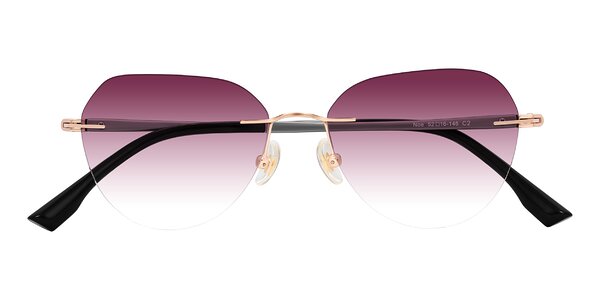 Front of Noe in Rose Gold/Gray