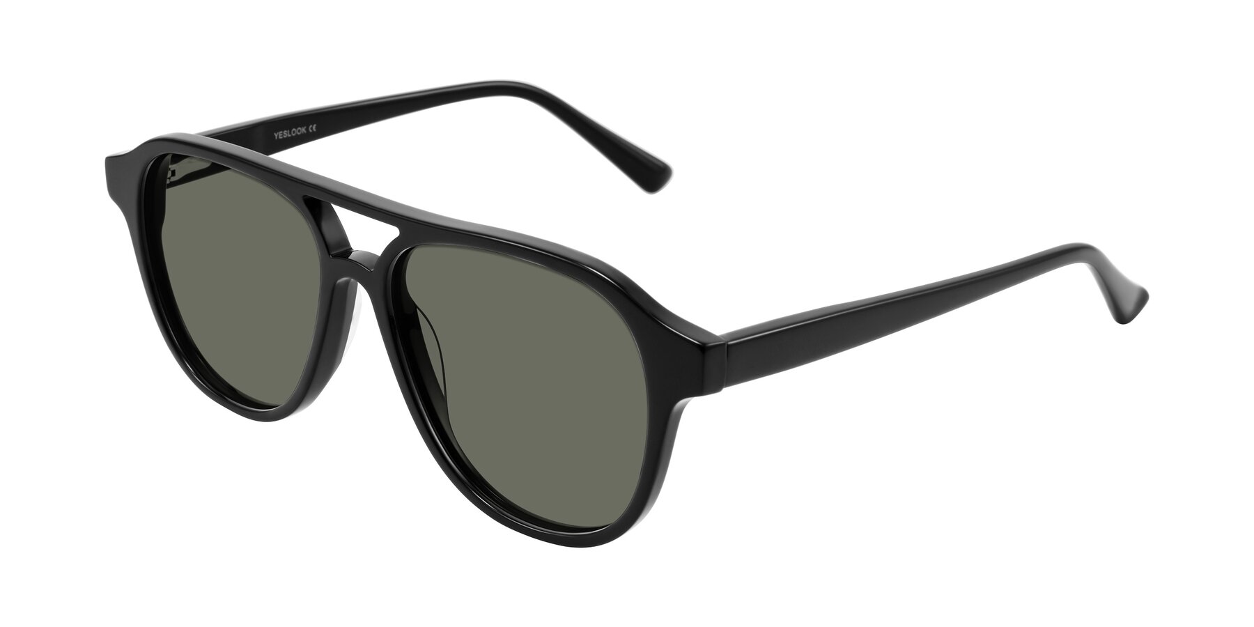 Angle of Jalon in Black with Gray Polarized Lenses