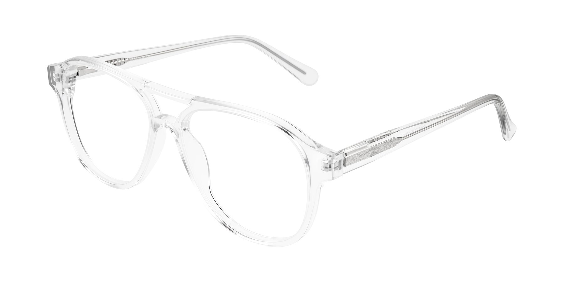 Angle of Jalon in Clear with Clear Reading Eyeglass Lenses