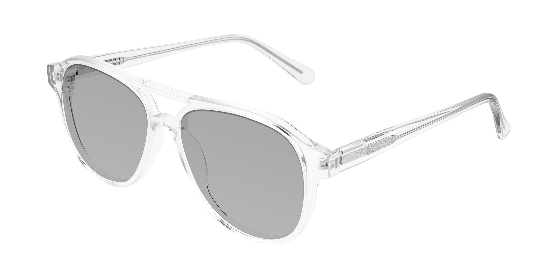 Angle of Jalon in Clear with Light Gray Tinted Lenses
