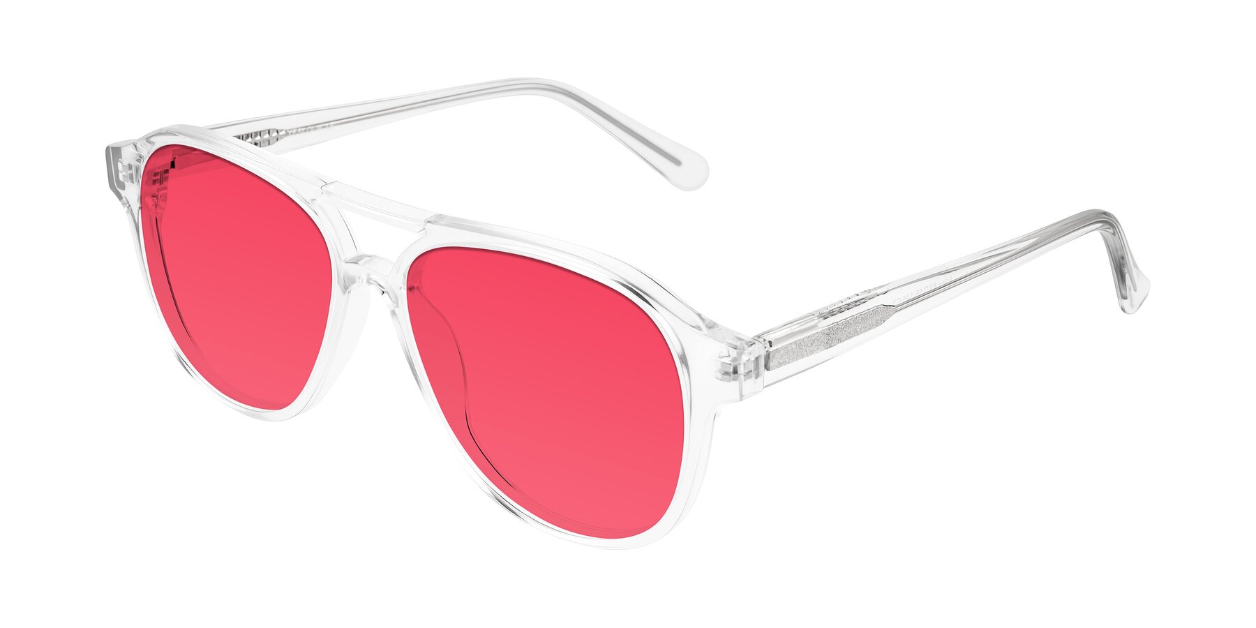 Angle of Jalon in Clear with Red Tinted Lenses