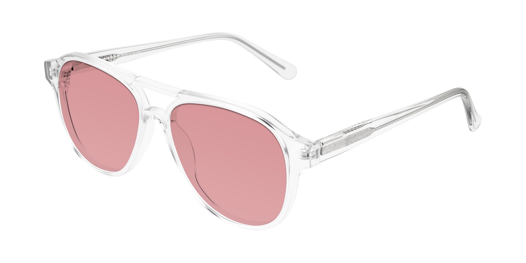 Angle of Jalon in Clear with Medium Garnet Tinted Lenses