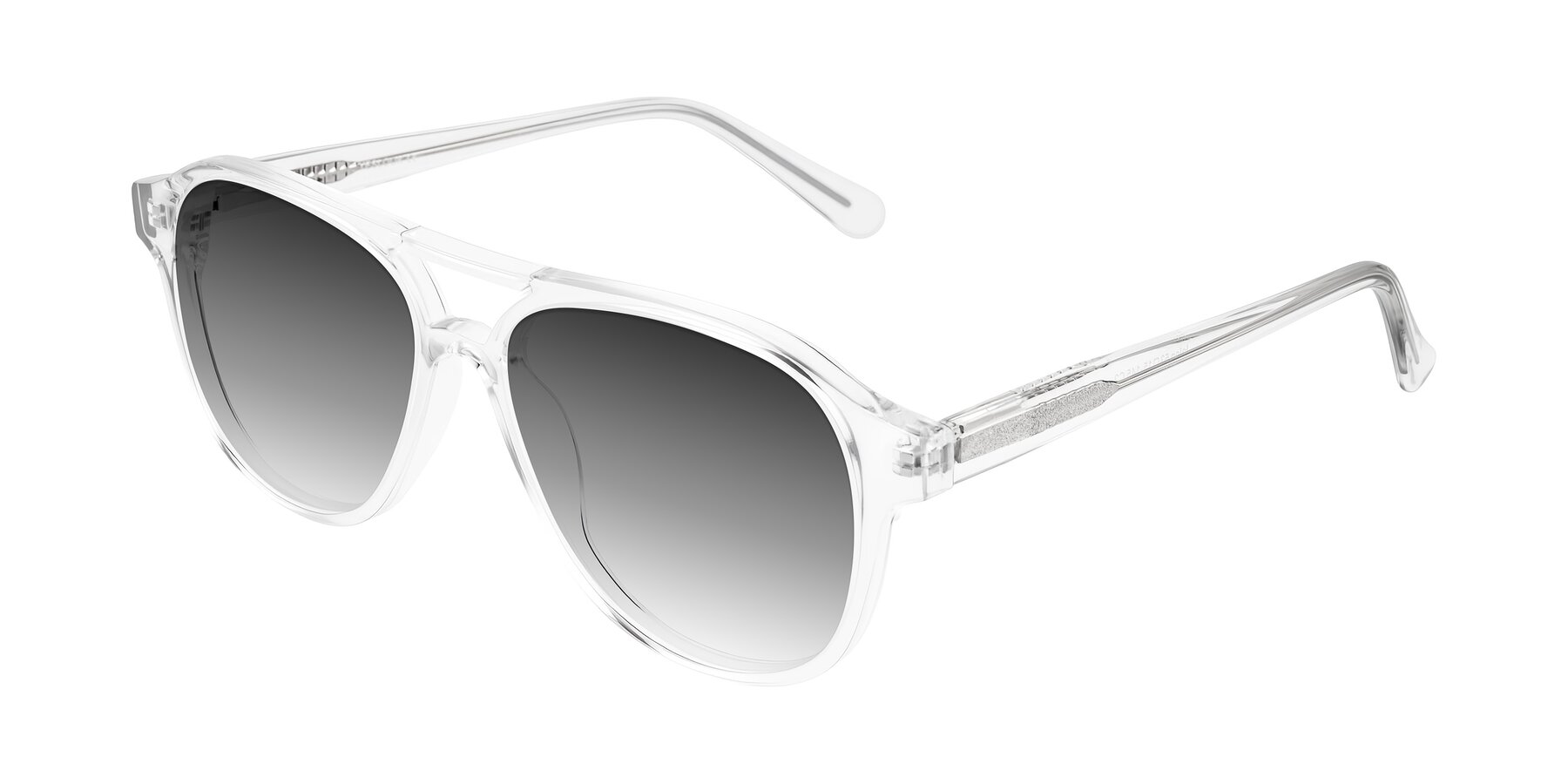 Angle of Jalon in Clear with Gray Gradient Lenses