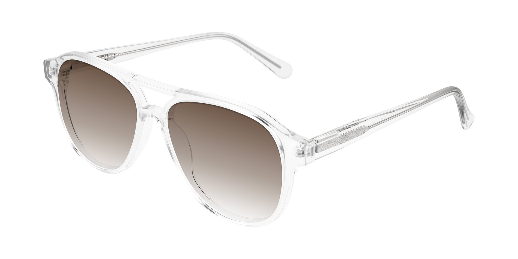 Angle of Jalon in Clear with Brown Gradient Lenses