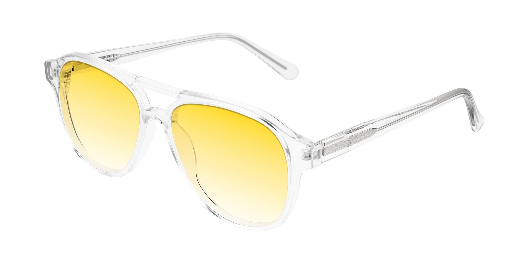 Angle of Jalon in Clear with Yellow Gradient Lenses