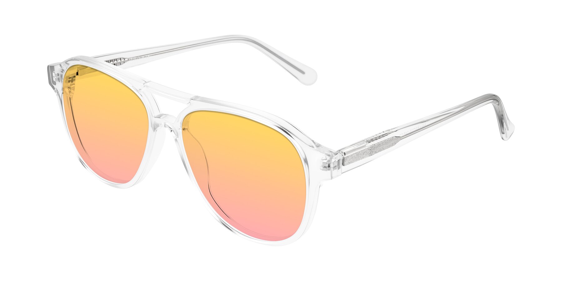 Angle of Jalon in Clear with Yellow / Pink Gradient Lenses