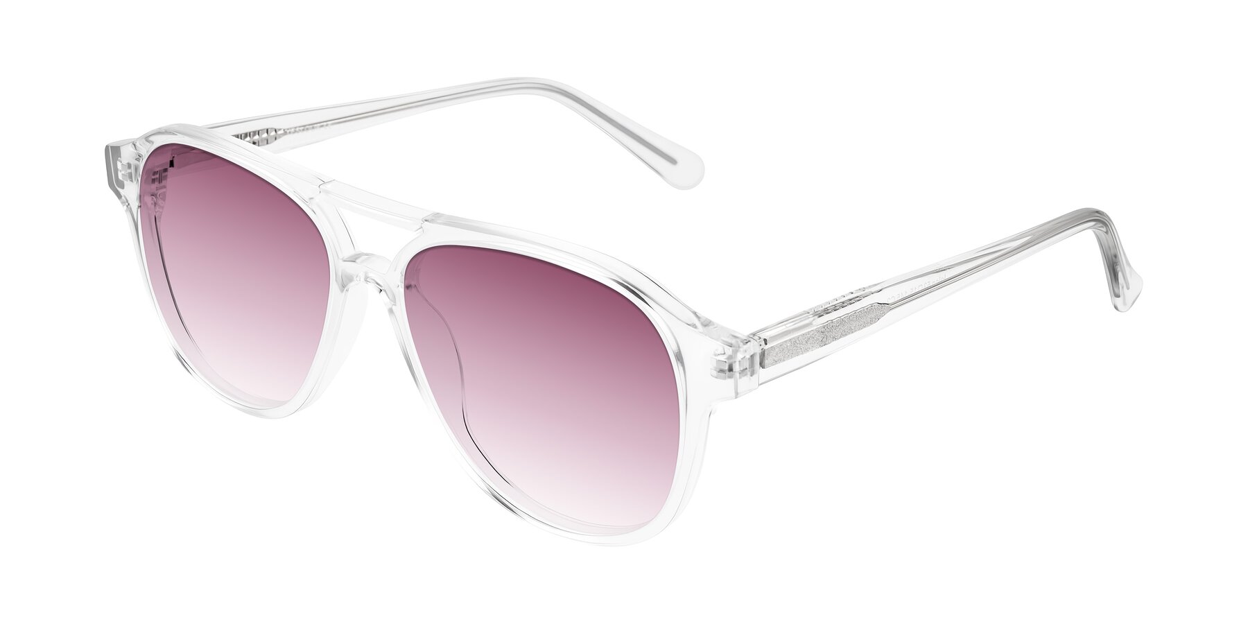 Angle of Jalon in Clear with Wine Gradient Lenses