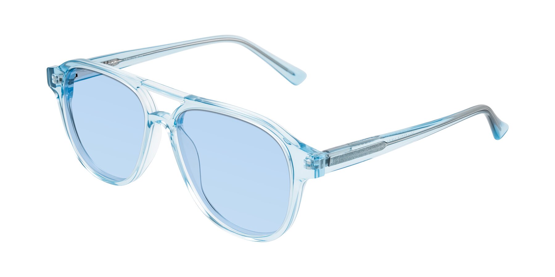 Angle of Jalon in Light Blue with Light Blue Tinted Lenses