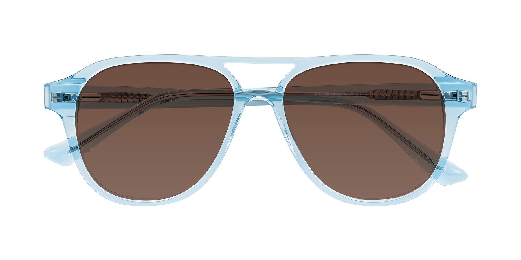Folded Front of Jalon in Light Blue with Brown Tinted Lenses