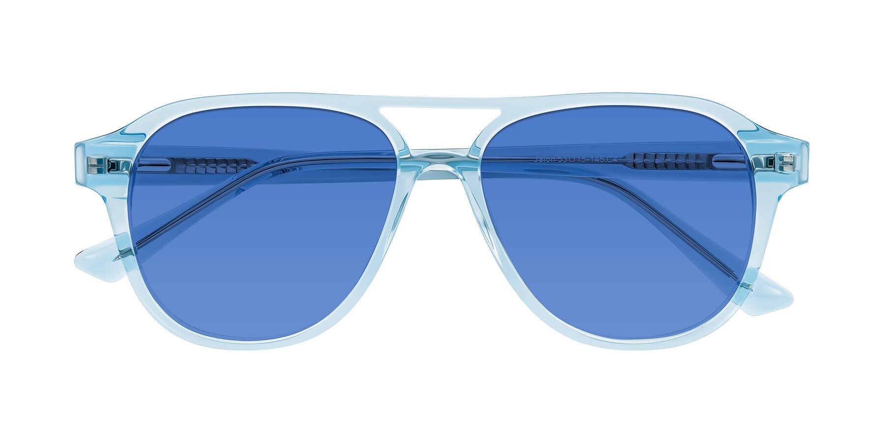 Folded Front of Jalon in Light Blue with Blue Tinted Lenses