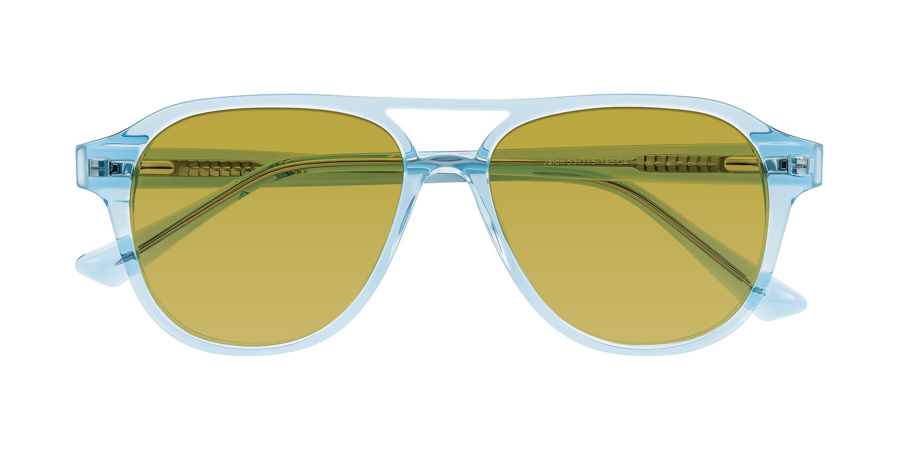Folded Front of Jalon in Light Blue with Champagne Tinted Lenses