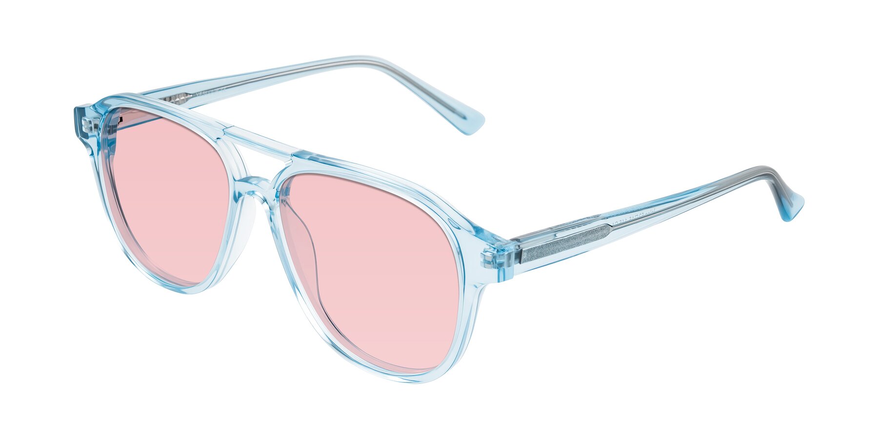 Angle of Jalon in Light Blue with Light Garnet Tinted Lenses