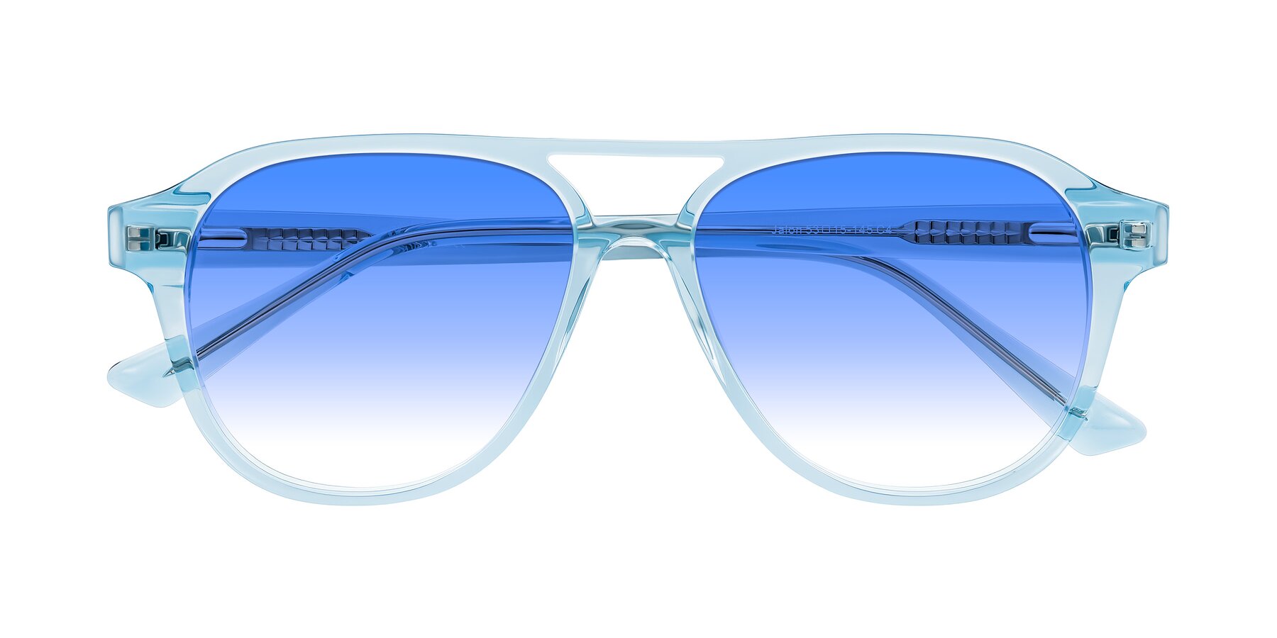 Folded Front of Jalon in Light Blue with Blue Gradient Lenses