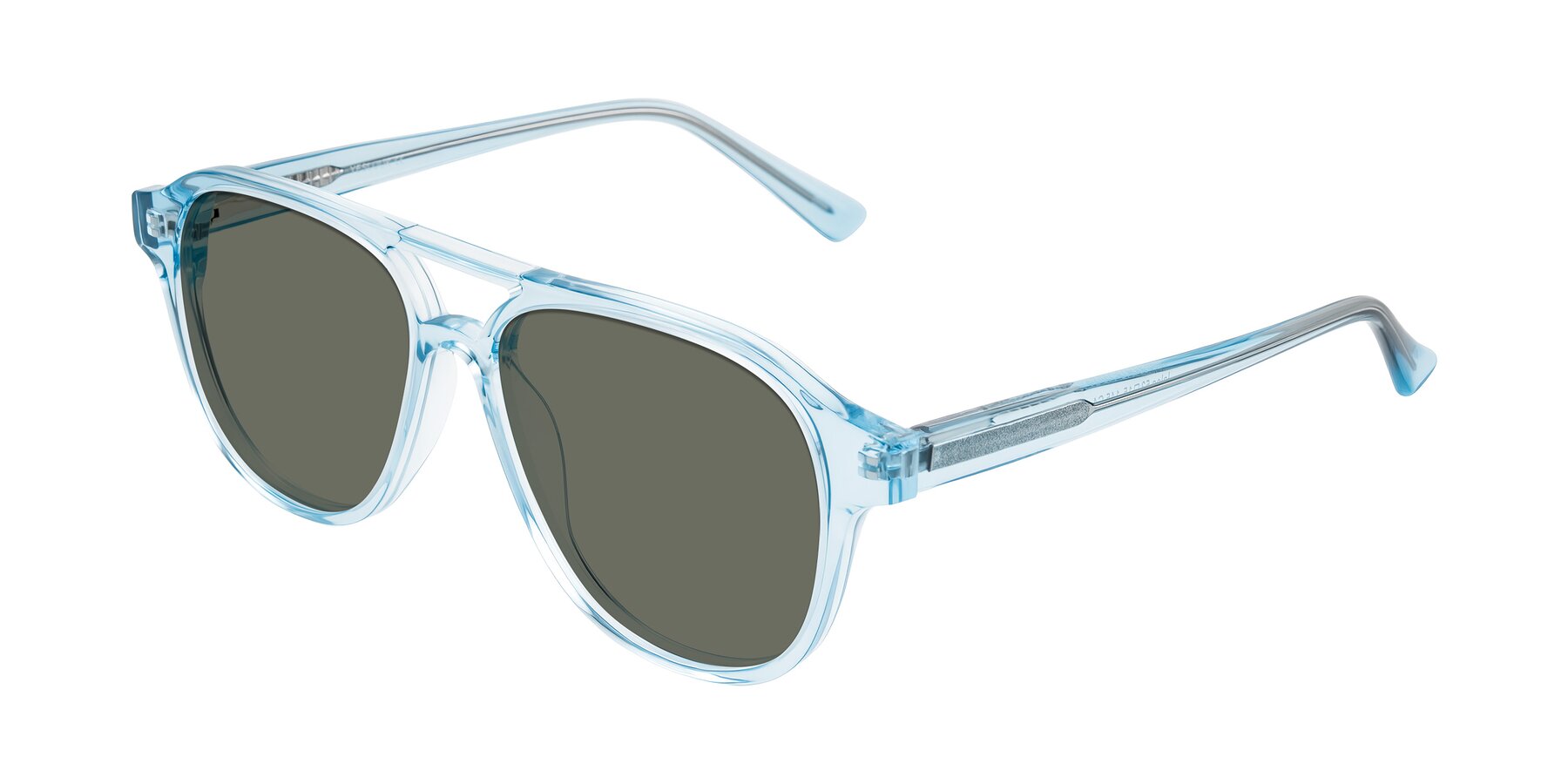 Angle of Jalon in Light Blue with Gray Polarized Lenses