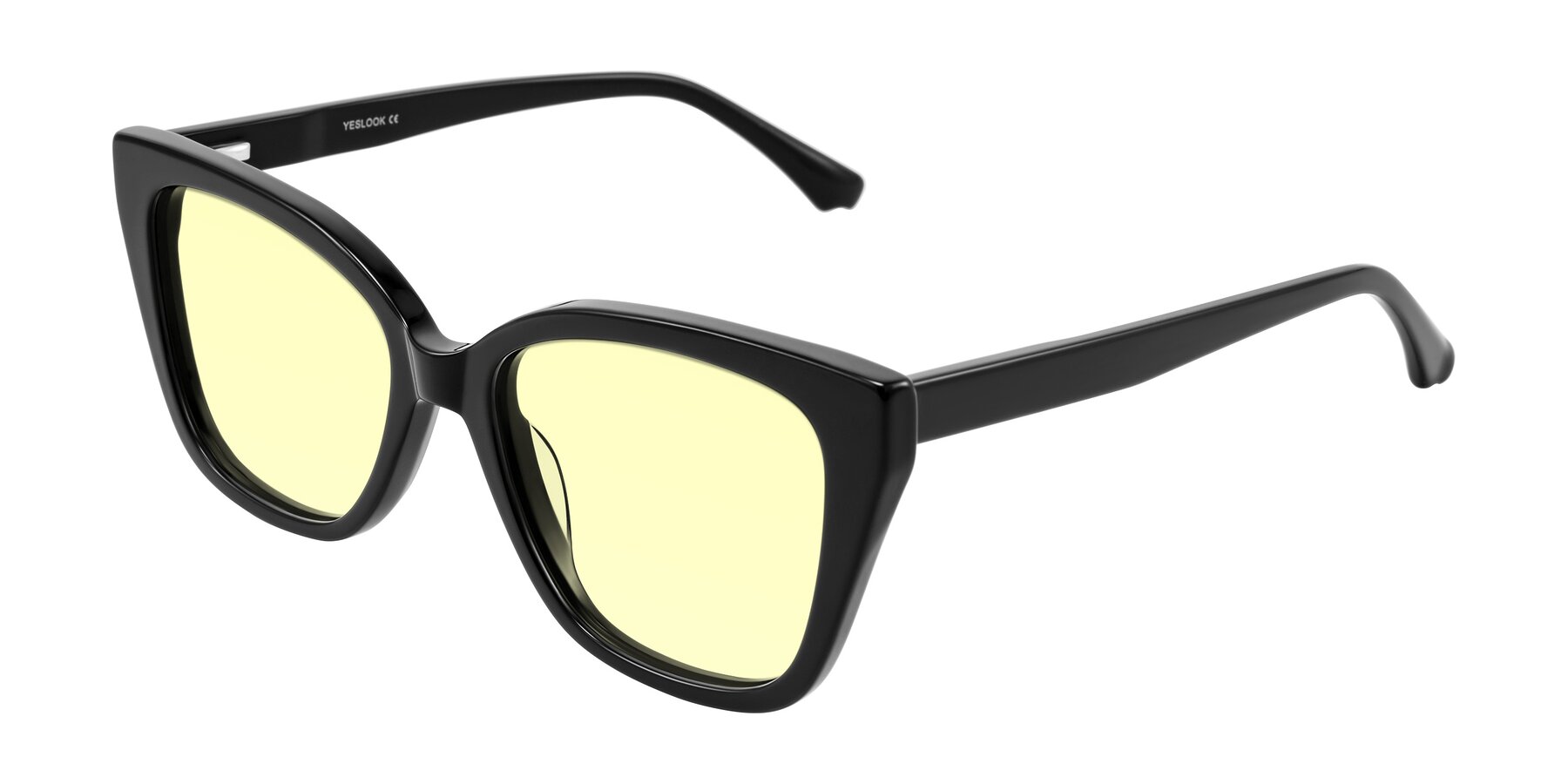 Angle of Kahlem in Black with Light Yellow Tinted Lenses
