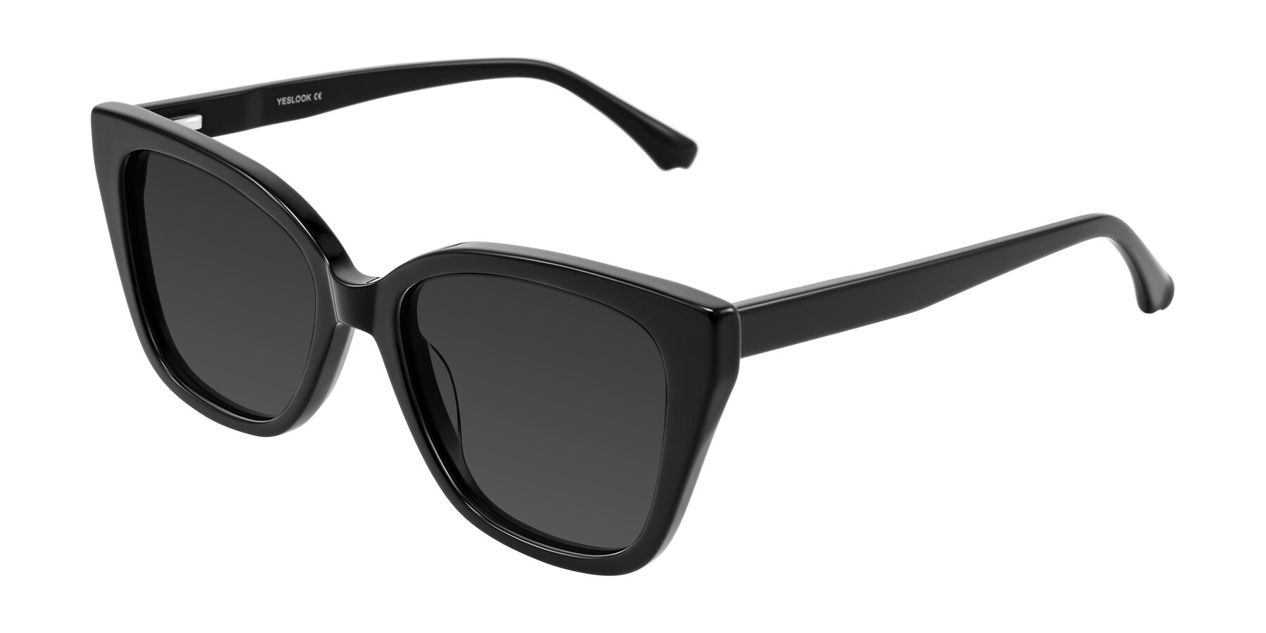 Angle of Kahlem in Black with Gray Tinted Lenses