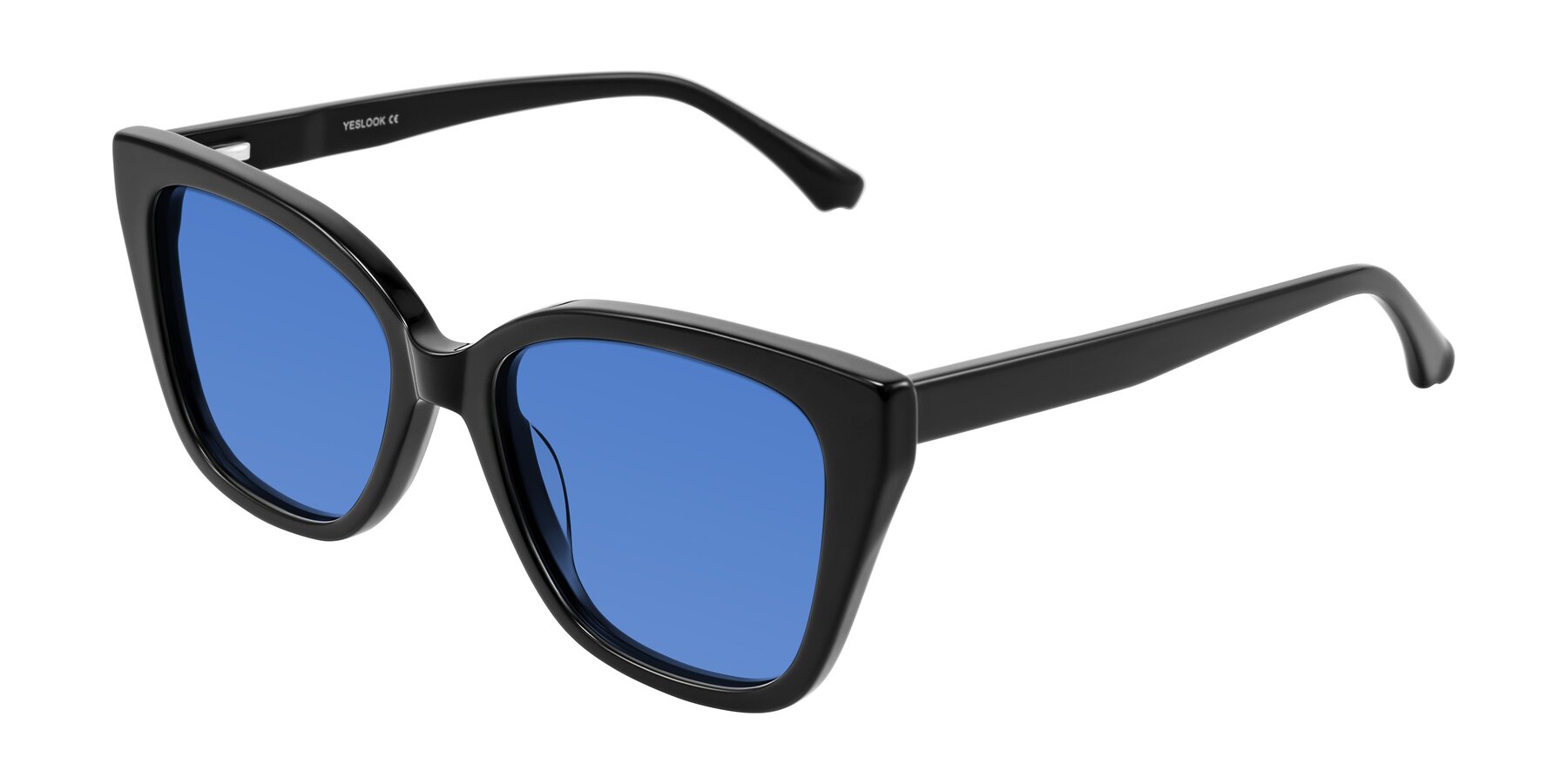 Angle of Kahlem in Black with Blue Tinted Lenses