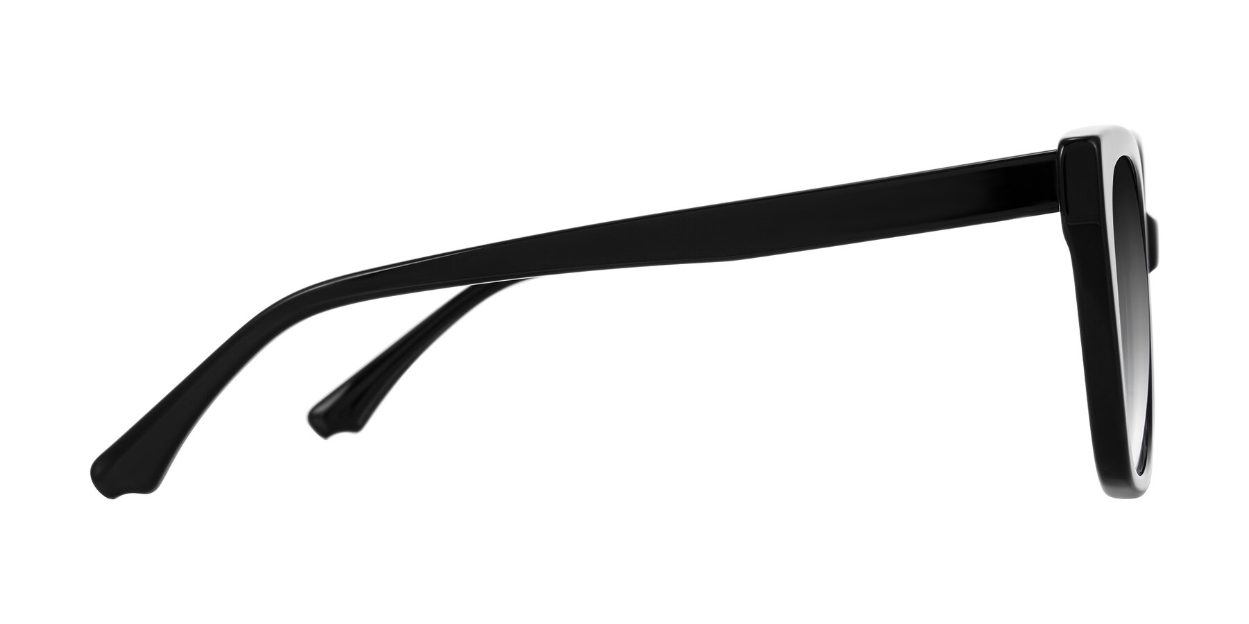 Side of Kahlem in Black with Gray Gradient Lenses