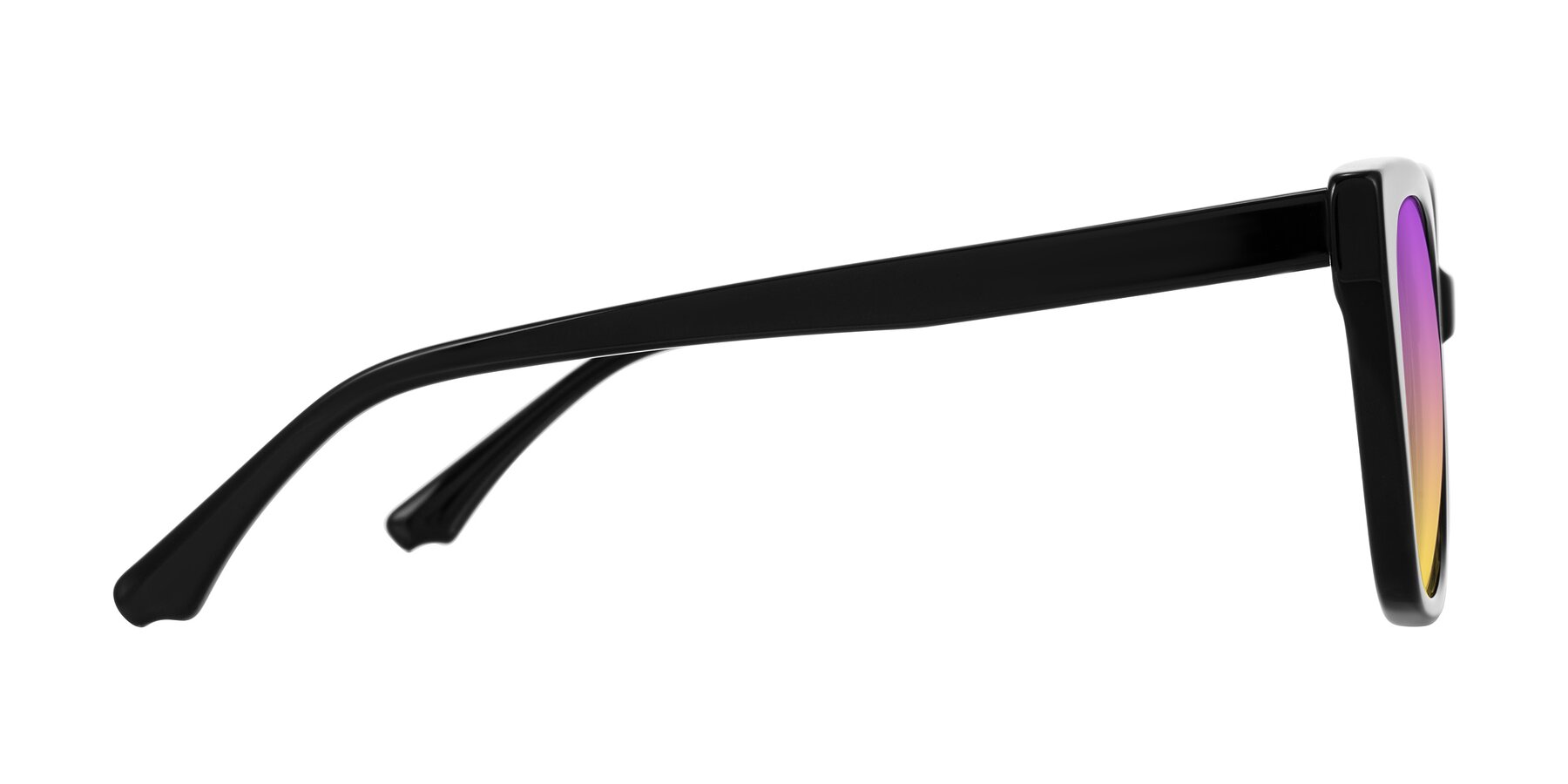 Side of Kahlem in Black with Purple / Yellow Gradient Lenses