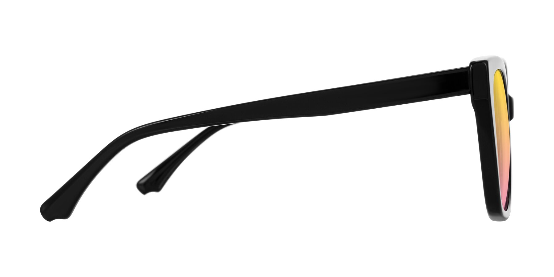 Side of Kahlem in Black with Yellow / Pink Gradient Lenses