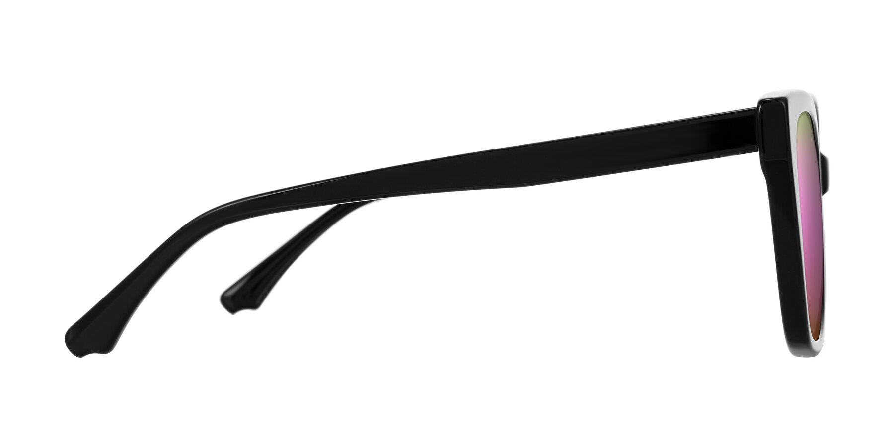 Side of Kahlem in Black with Pink Mirrored Lenses