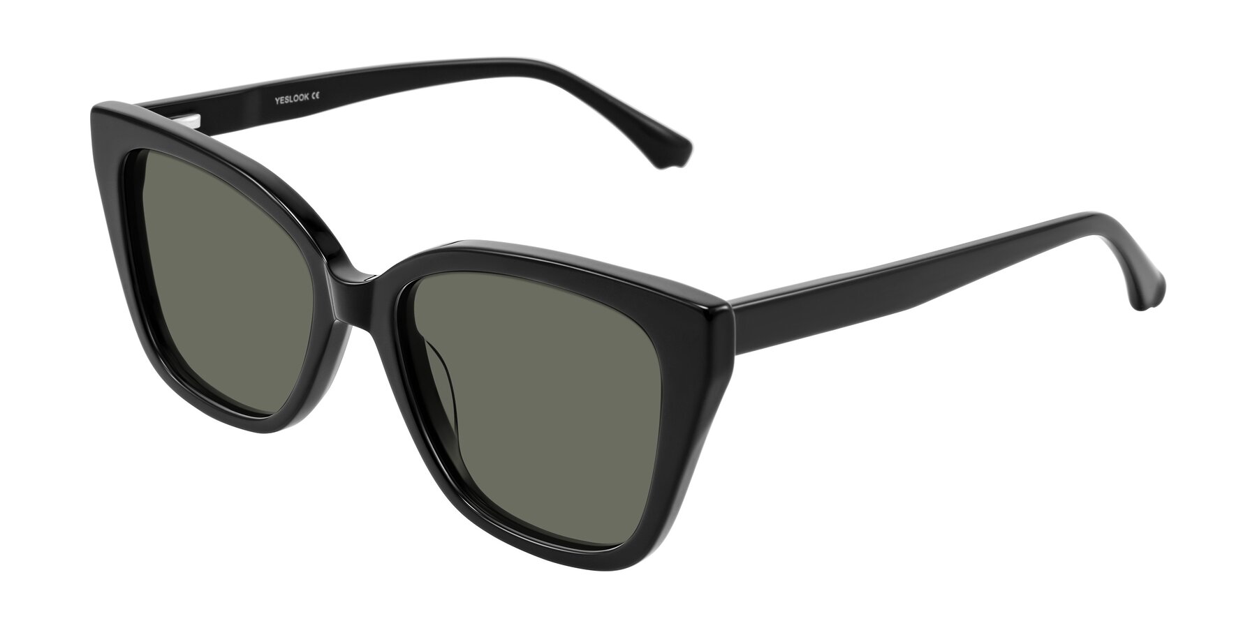Angle of Kahlem in Black with Gray Polarized Lenses
