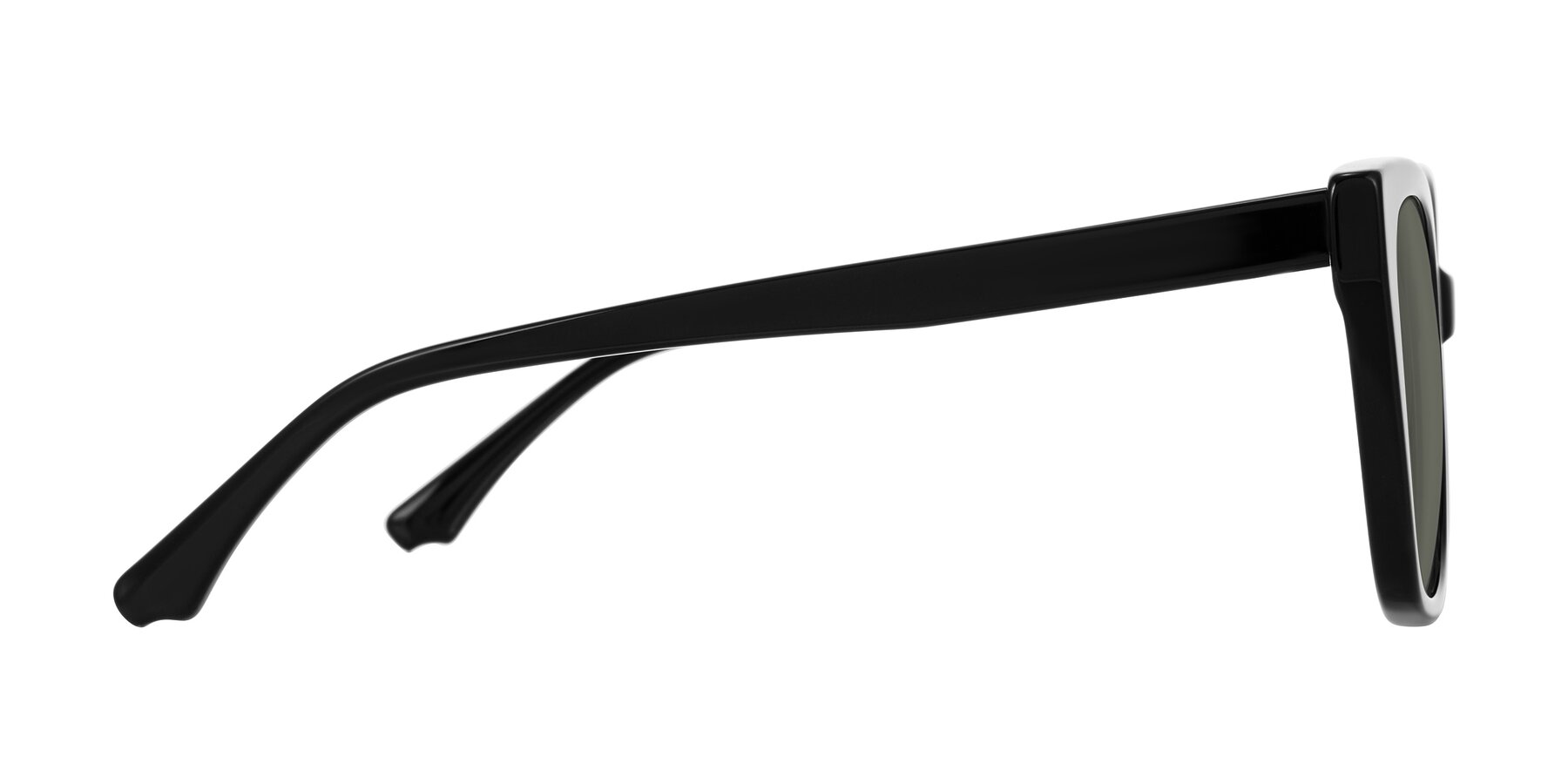 Side of Kahlem in Black with Gray Polarized Lenses