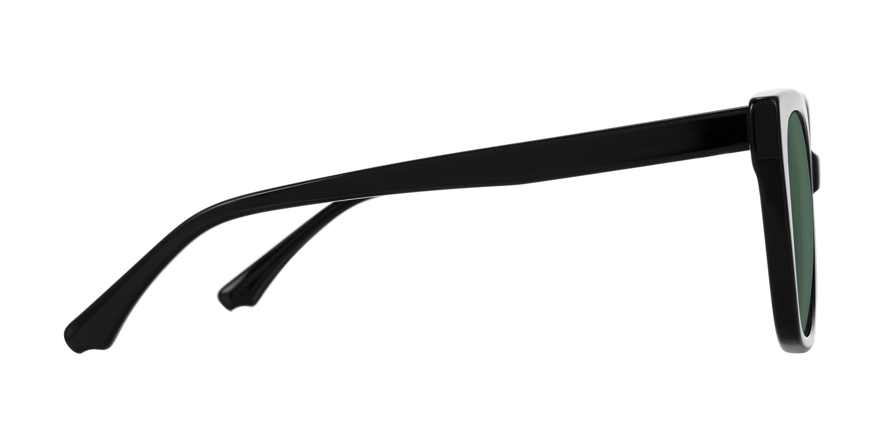 Side of Kahlem in Black with Green Polarized Lenses