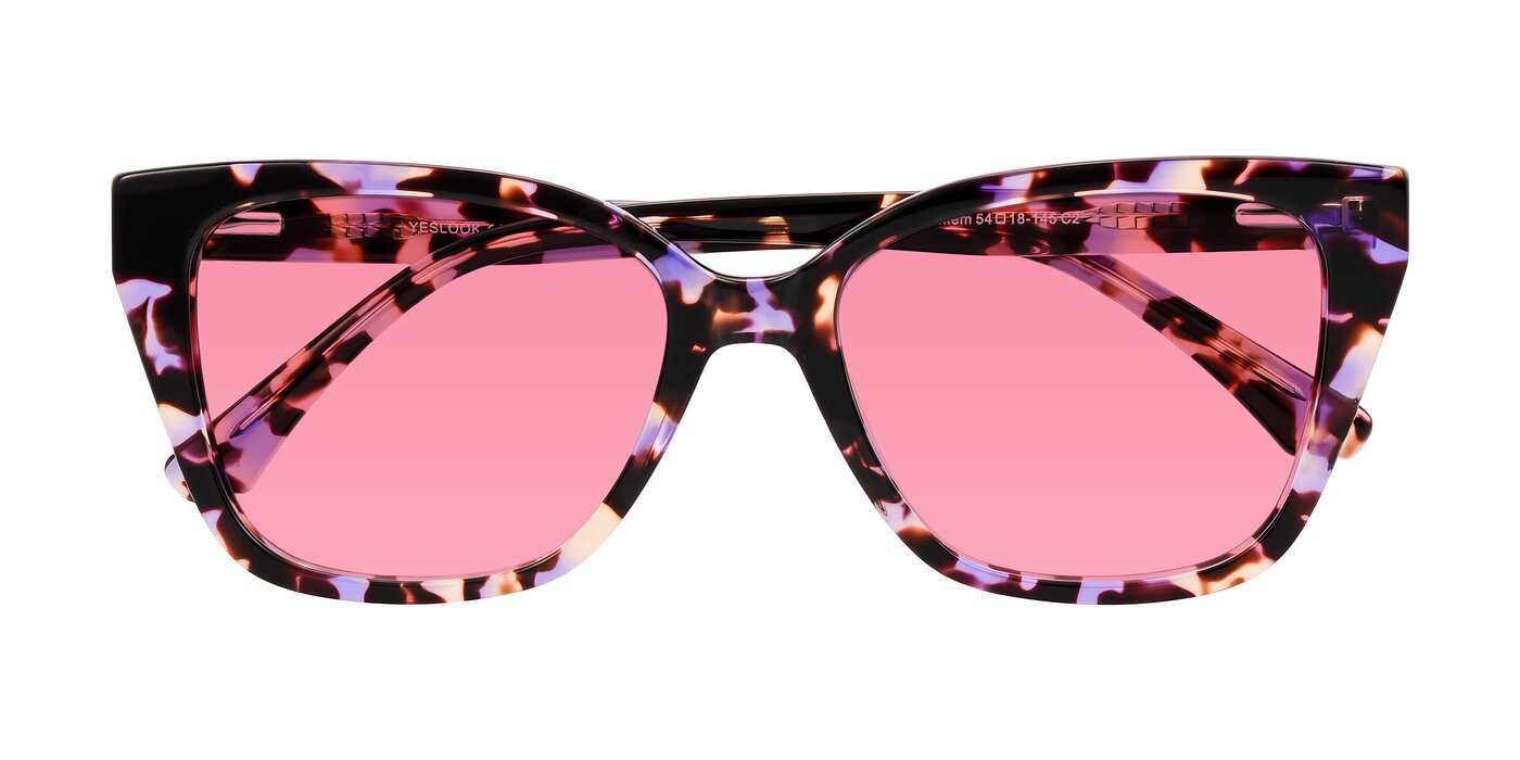 Kahlem - Purple Tortoise Tinted Sunglasses