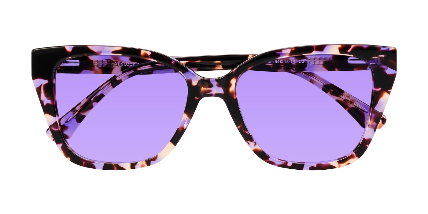 Kahlem - Purple Tortoise Tinted Sunglasses