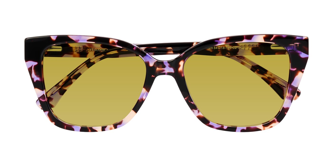 Kahlem - Purple Tortoise Tinted Sunglasses