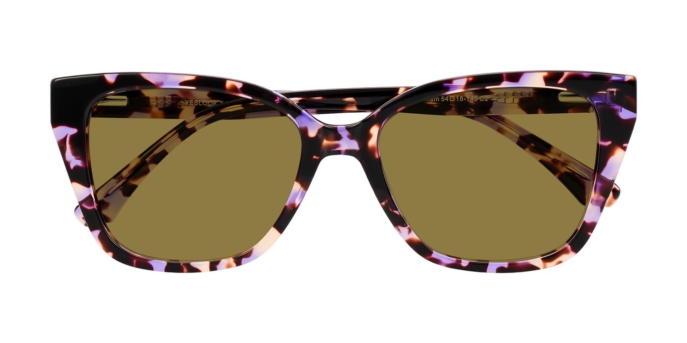 Kahlem - Purple Tortoise Polarized Sunglasses