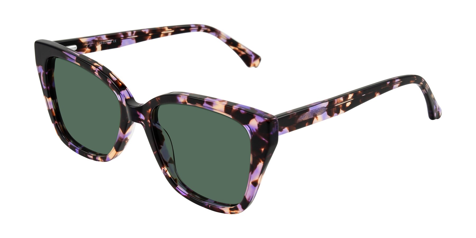Angle of Kahlem in Purple Tortoise with Green Polarized Lenses