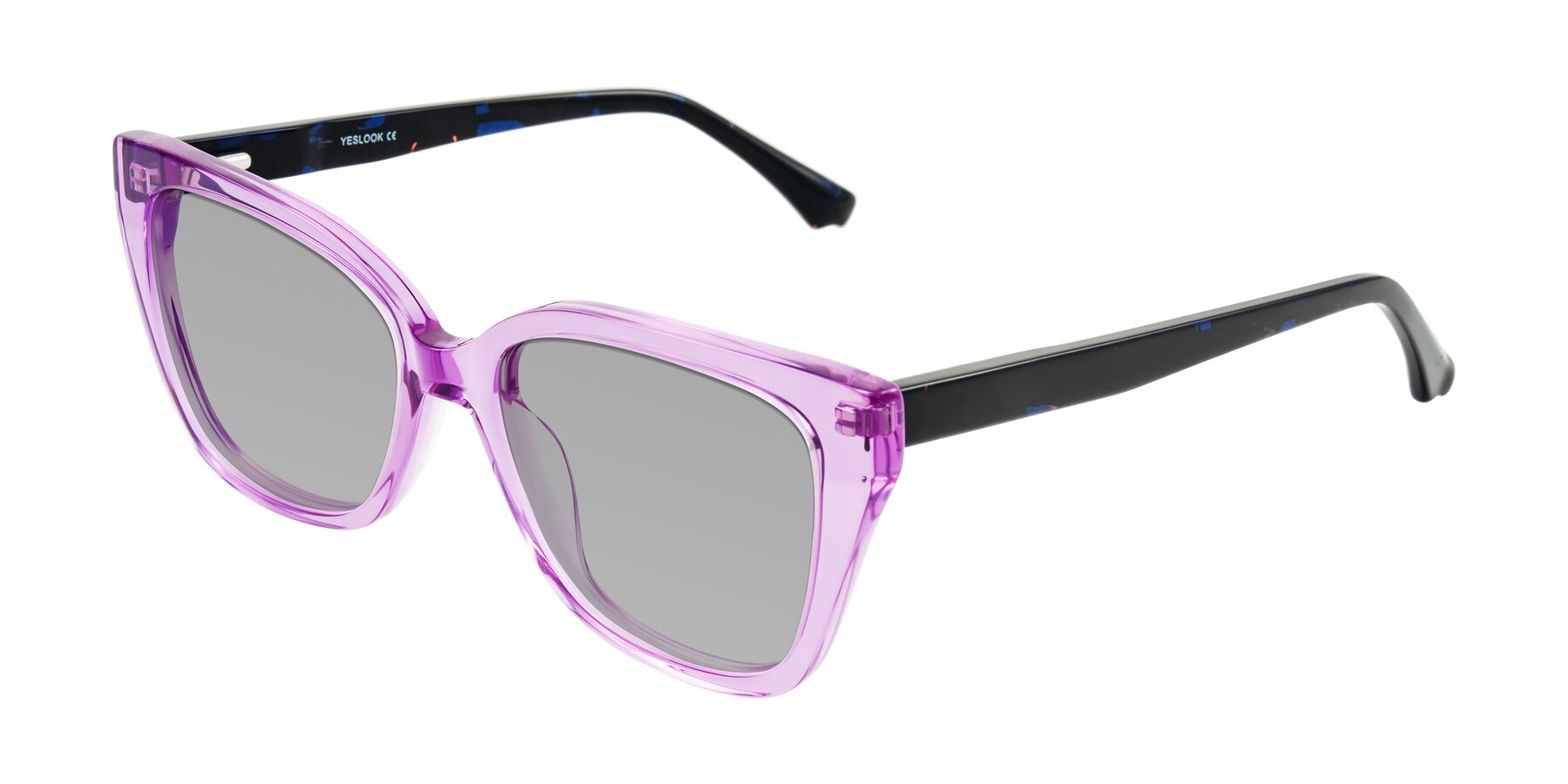 Angle of Kahlem in Violet with Light Gray Tinted Lenses