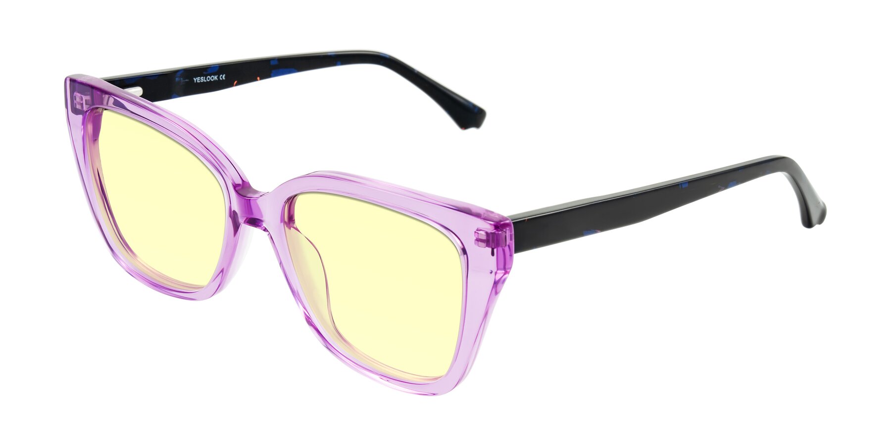 Angle of Kahlem in Violet with Light Yellow Tinted Lenses