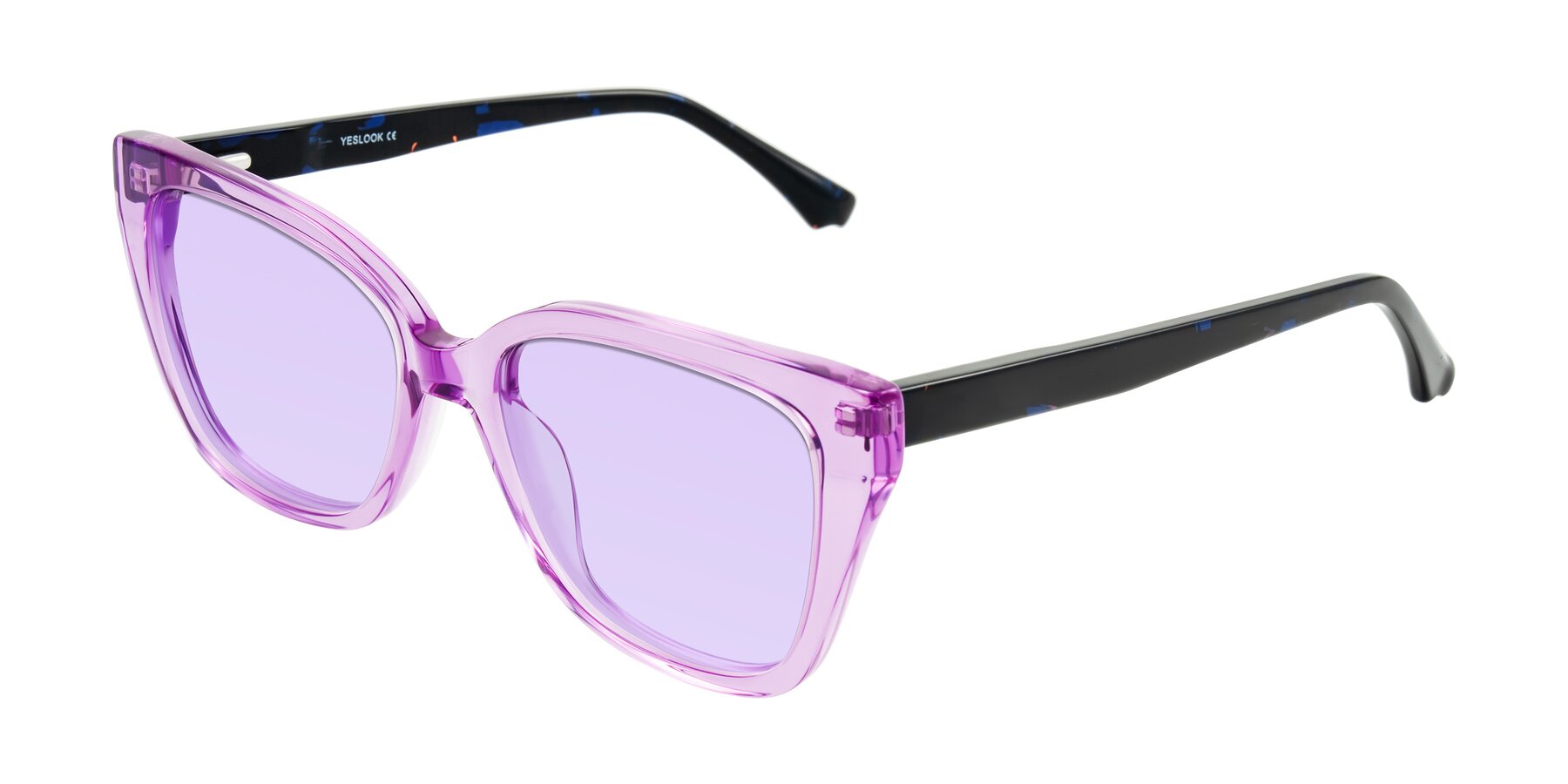 Angle of Kahlem in Violet with Light Purple Tinted Lenses