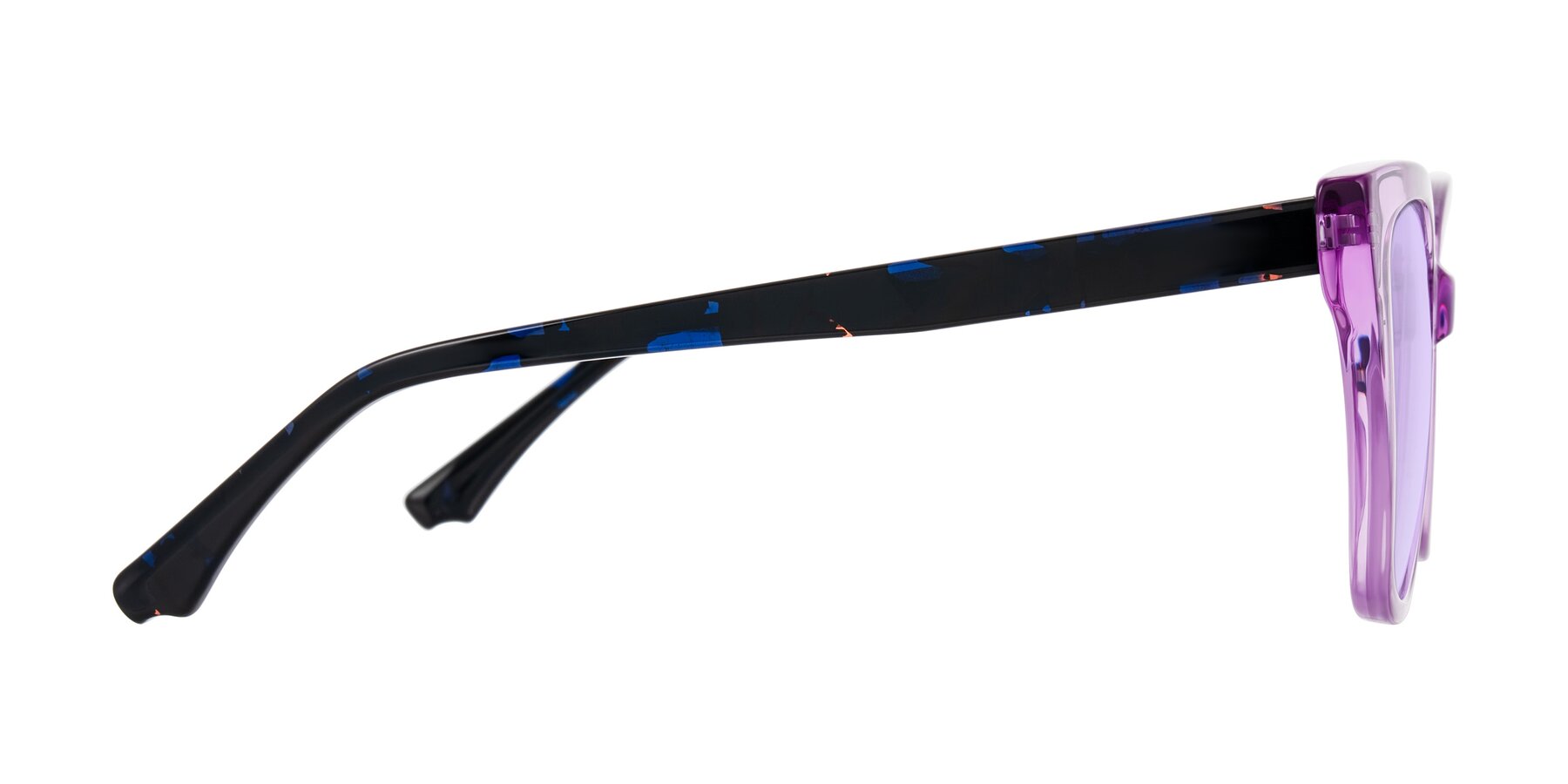 Side of Kahlem in Violet with Light Purple Tinted Lenses