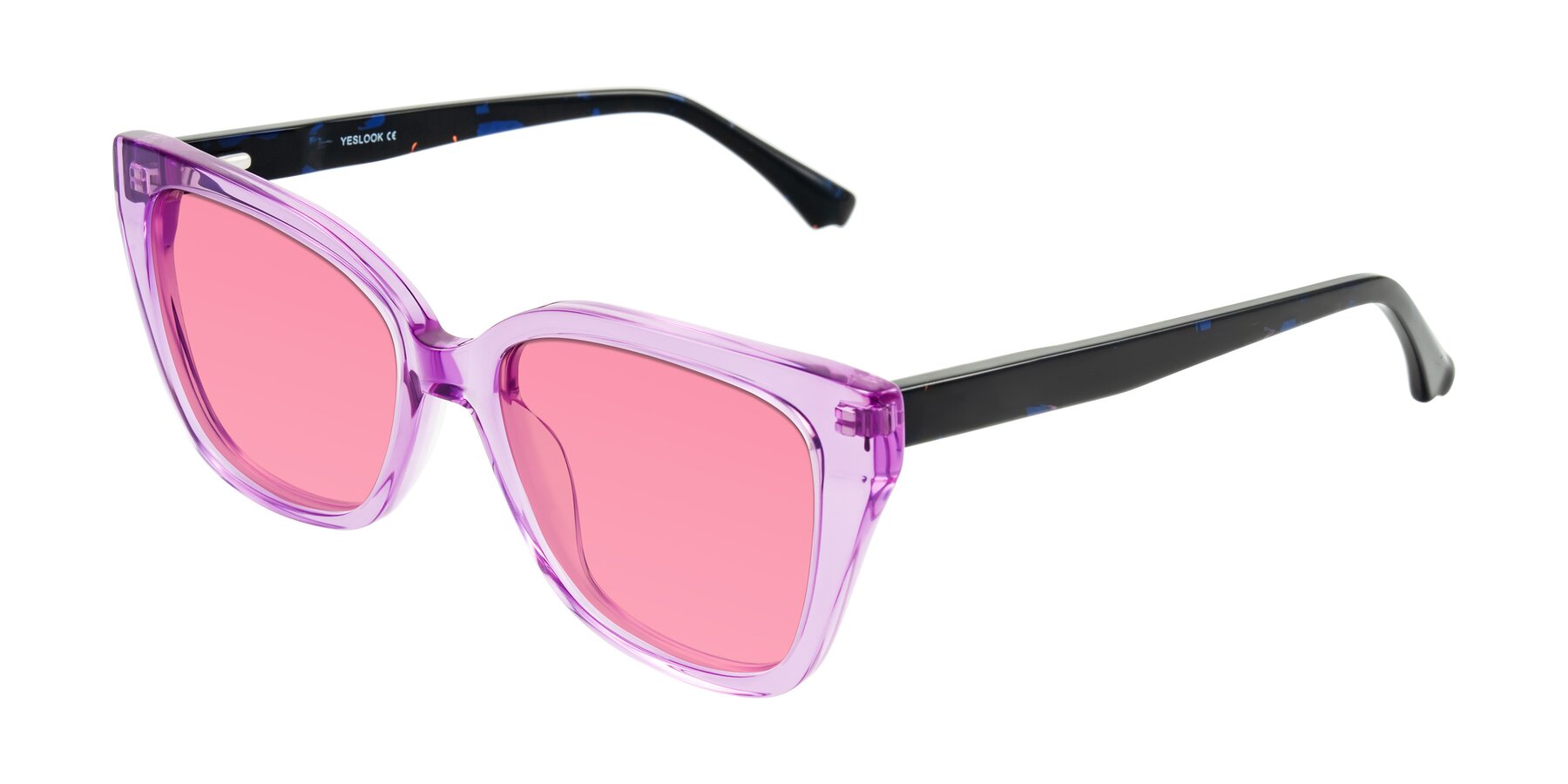 Angle of Kahlem in Violet with Pink Tinted Lenses