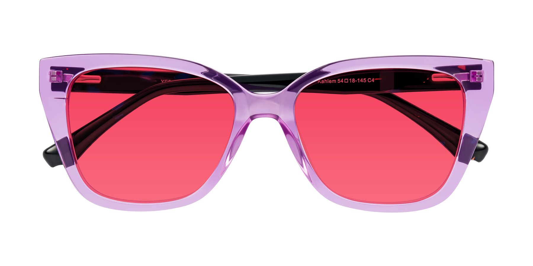 Folded Front of Kahlem in Violet with Red Tinted Lenses