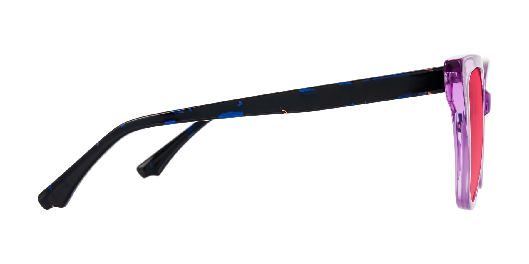 Side of Kahlem in Violet with Red Tinted Lenses