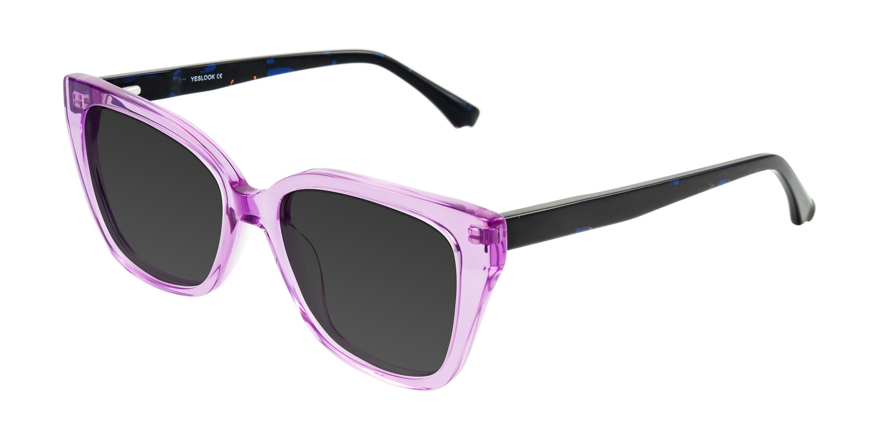 Angle of Kahlem in Violet with Gray Tinted Lenses