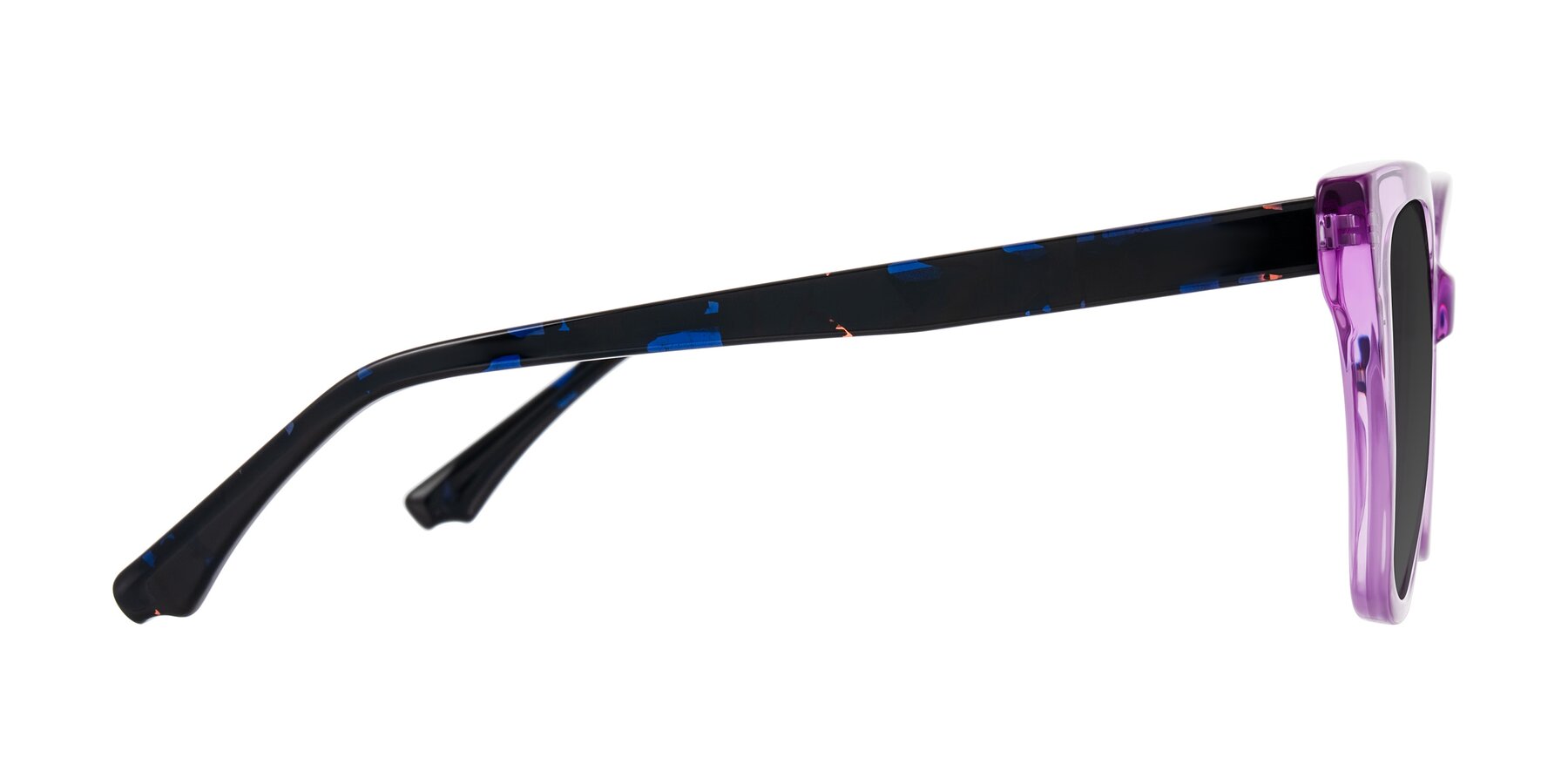 Side of Kahlem in Violet with Gray Tinted Lenses