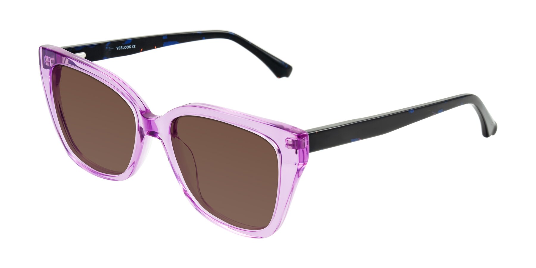 Angle of Kahlem in Violet with Brown Tinted Lenses