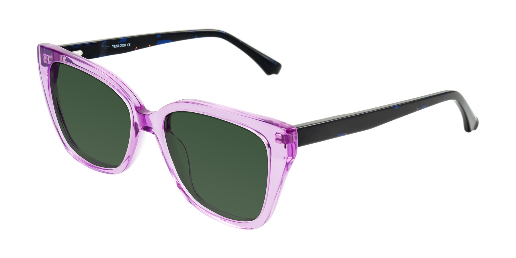 Angle of Kahlem in Violet with Green Tinted Lenses